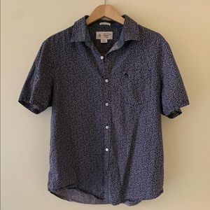 Short Sleeve Penguin Button Down